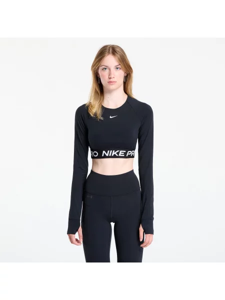 Nike Krótka Koszulka Z Długim Rękawem Pro Dri-Fit schwarz biała