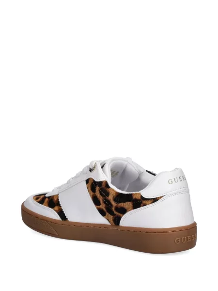 Sneakerși Guess din piele alb
