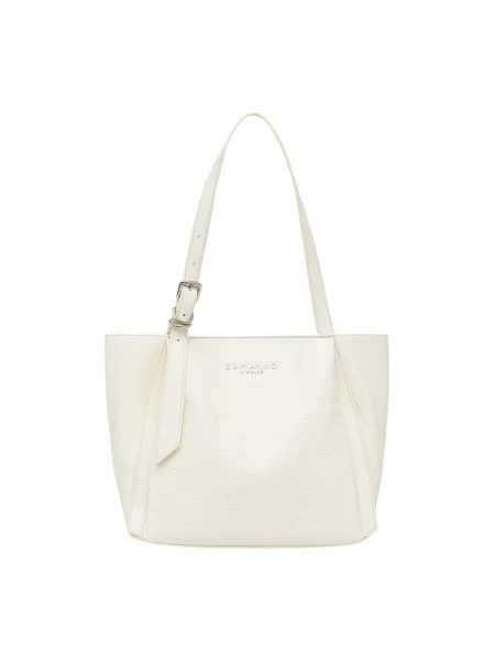 ERMANNO Firenze torebka shopper z imitacji skóry beżowa