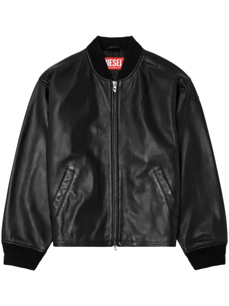 Geanta de piele Diesel negru