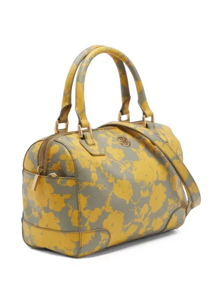 Φλοράλ τσάντα Tory Burch με σχέδιο κίτρινο