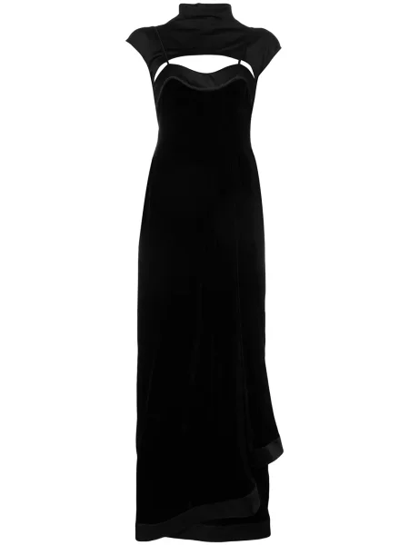 Rochie Unravel Project de catifea de costum negru