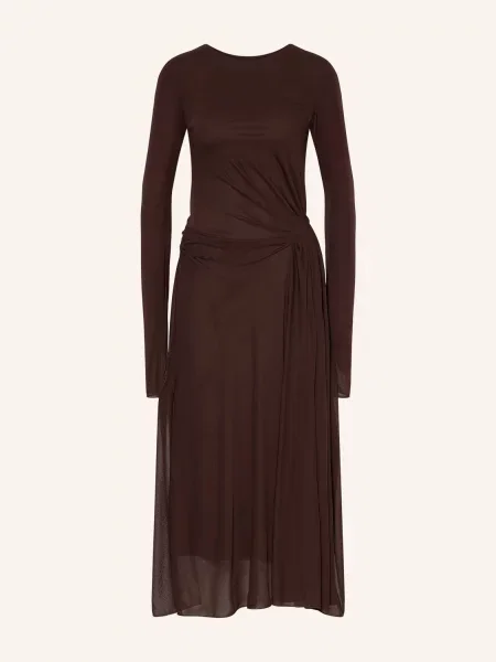 Max Mara Večerní Šaty Ritmo Z Džerzeje tmavě hnědá