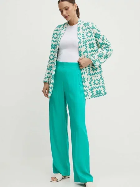 Піджак La Petite Française VIDEO без застібки візерунок зелений