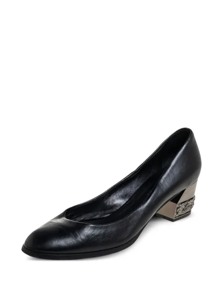 Pantofi cu toc Casadei din piele negru