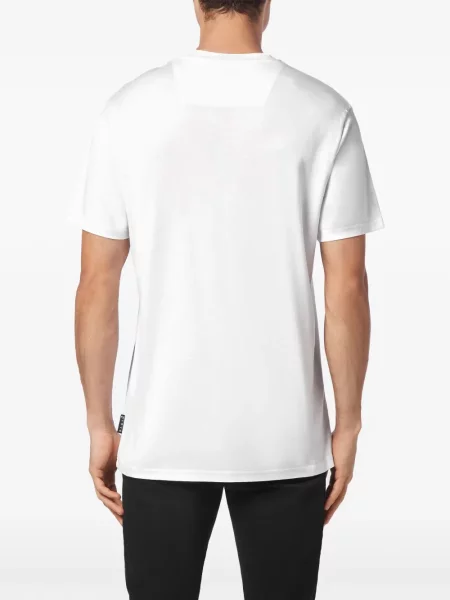 Tricou Philipp Plein cu autograf alb