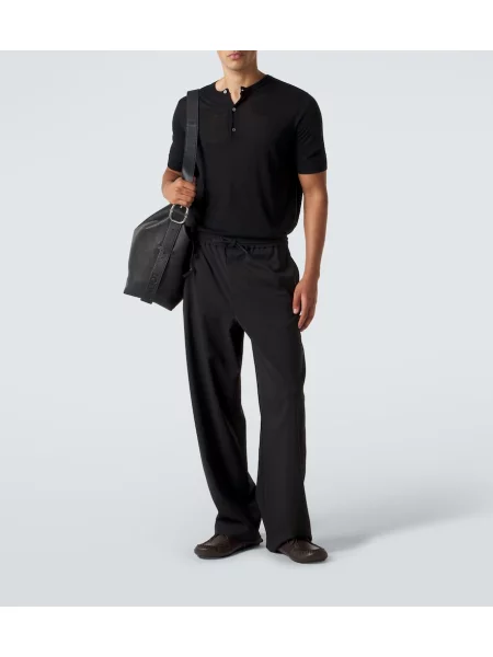 Pantaloni Loewe de lână negru