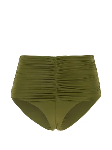 Bikini Maison Anami cu talie înaltă cu volane verde