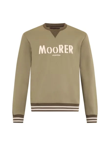 Bluza Moorer z nadrukiem zielona