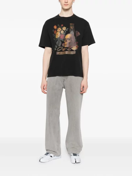 Tricou Melt cu imagine gri