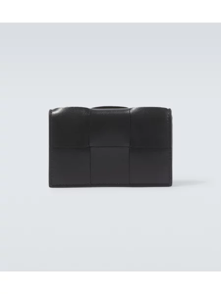 Portofel Bottega Veneta din piele negru