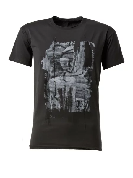 Tricou Leclaireur cu imagine cu imprimeu abstract gri