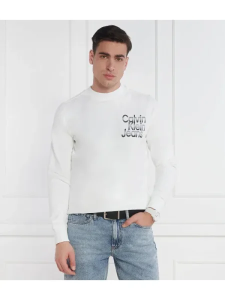 Palton Calvin Klein Jeans alb
