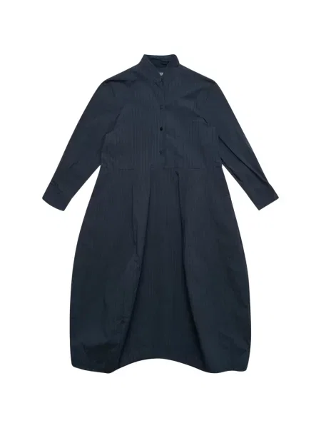 Sukienka midi Bergfabel w paski do kolan garniturowa niebieska