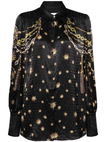 Cămașă Camilla de mătase cu imagine