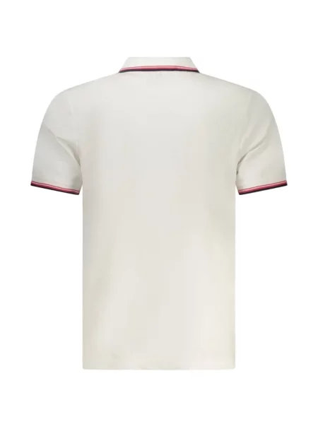 Tricou polo North Sails cu autograf alb