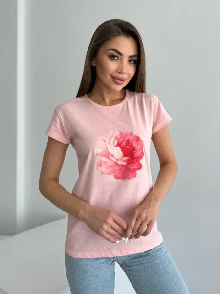 Футболка Issa Plus розовая
