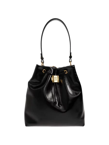 Colier Balmain din piele negru