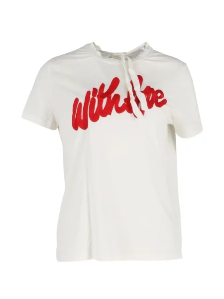 Tricou Maje cu broderie alb