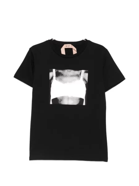 Tricou N°21 cu imagine negru