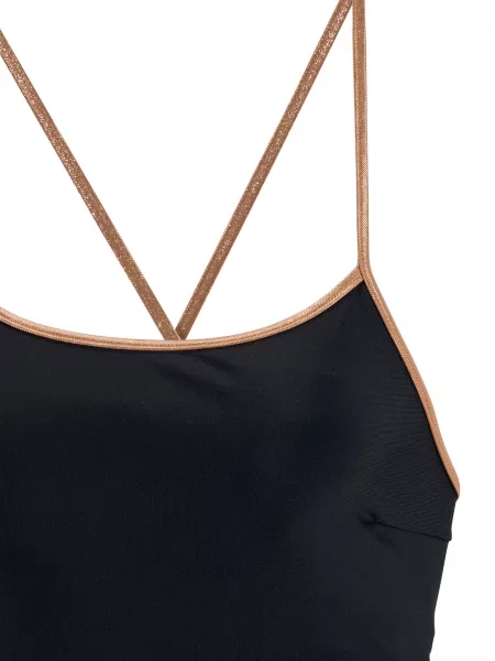 BRUNO BANANI Costum de baie întreg auriu negru