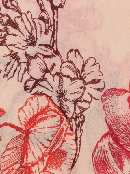 Fular Mouleta cu model floral cu imagine