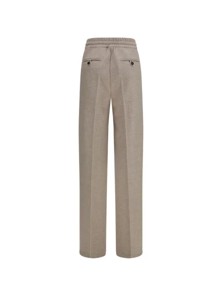 Pantaloni Kiton în carouri cu cordon