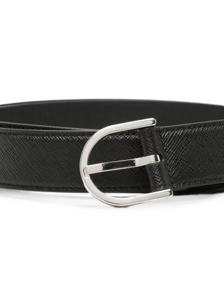 Cu centură curea Gucci din piele cu cataramă negru