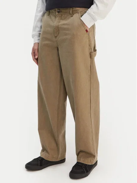 Quiksilver Дънки Mercury Straight Out Wide Leg бежов