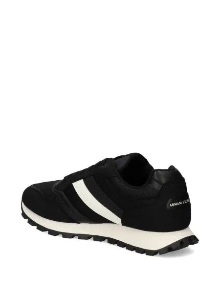 Ριγέ sneakers Ea7 Emporio Armani μαύρο