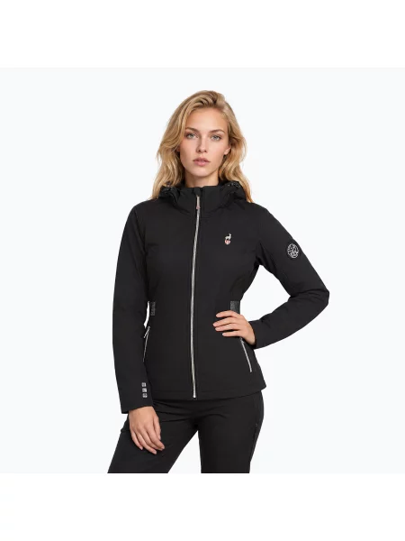 Geacă softshell pentru femei Aulp Belle Light Softshell black negru