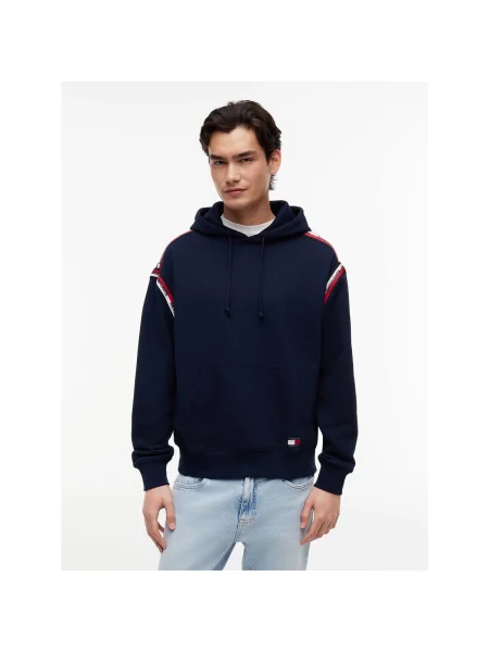 Mikina s kapucňou Tommy Hilfiger modrá
