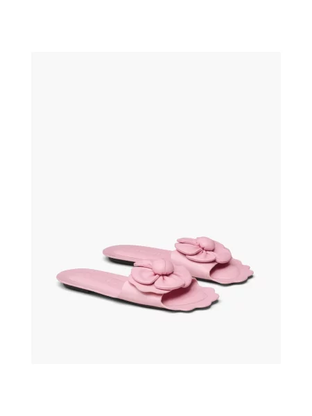 Klapki Marc Jacobs skórzane różowe