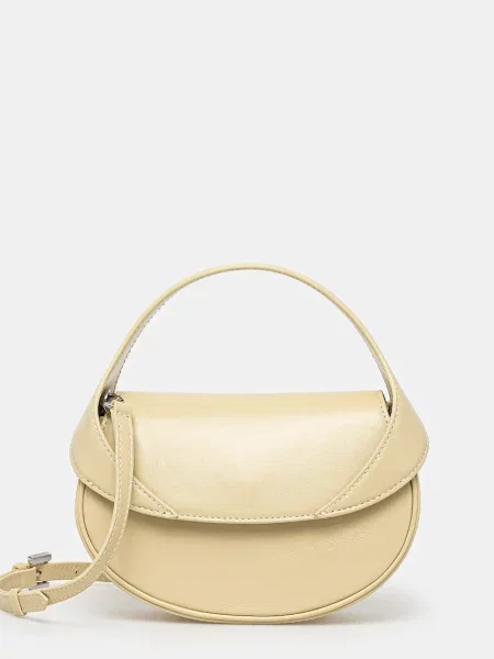 Usnjena torbica By Far Hari bež