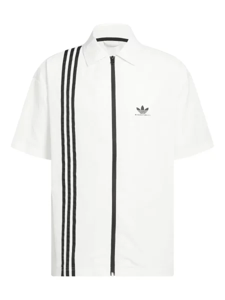 Kalhoty Adidas s výšivkou bílé