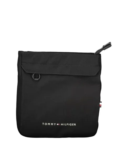 Geantă Tommy Hilfiger cu imagine negru