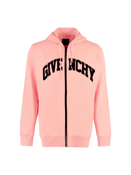 Bluza z kapturem Givenchy z kapturem z logo różowa