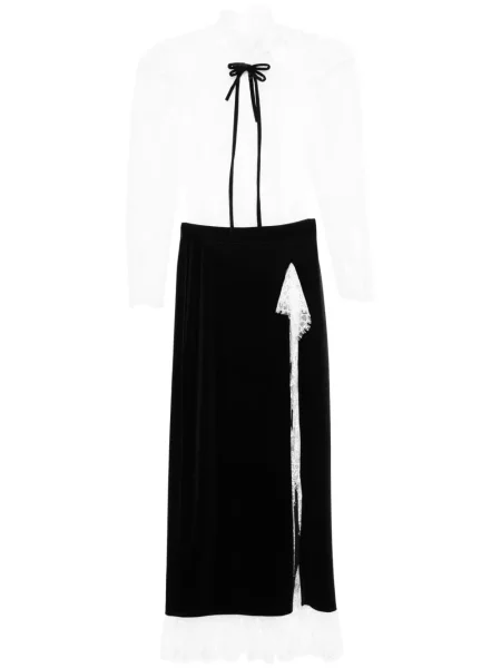 Aksamitna maksi spódnica maxi Ana Radu czarna