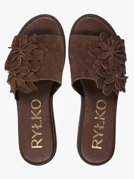 Замшевые мюли Rylko коричневые