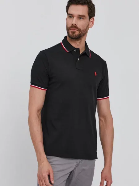 Polo Ralph Lauren Tricou Polo bărbați neted negru
