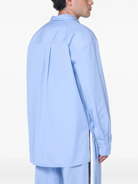 Dlouhá košile Tekla s kapsami na rukávech modrá