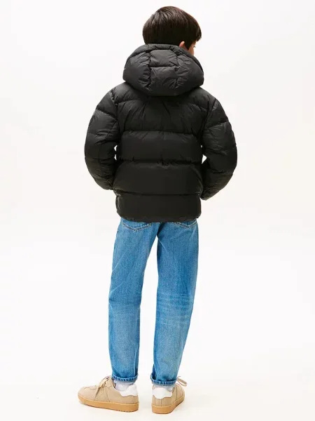 Tommy Hilfiger Детско пухено яке черно