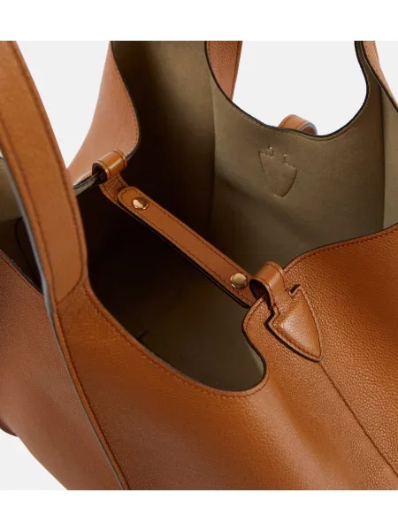 Shopperka Tod's skórzana brązowa