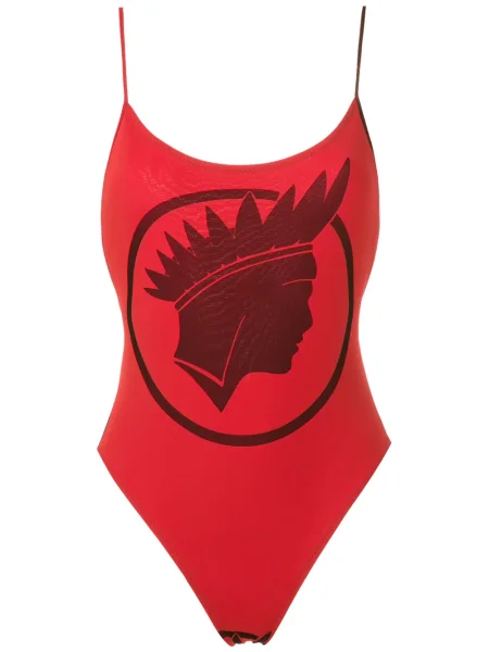 Costum de baie Amir Slama cu imagine roșu