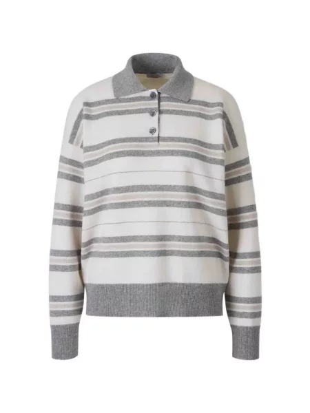 Gulerat tricou polo Peserico alb