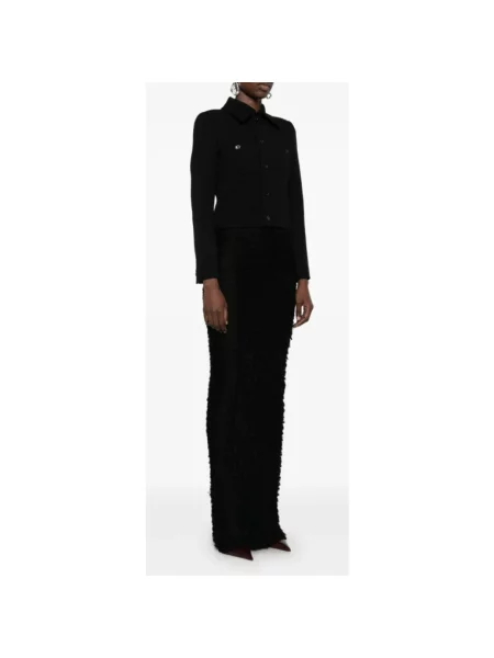 Krótka koszula Saint Laurent czarna