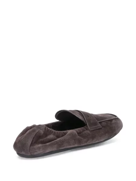 Pantofi loafer Prada cu imagine maro