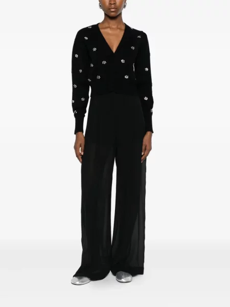 Pantaloni Alberta Ferretti plisate negru