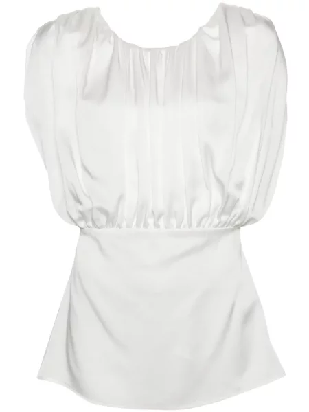 Bluză Jil Sander fără mâneci alb