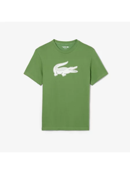 Lacoste Sportowy T-Shirt Ultra Dry Z Logo Xxl zielony